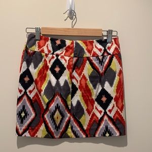 Mini Aztec Print Skirt